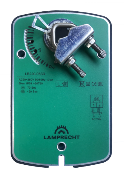 Электропривод с возвратной пружиной LB220-05SR